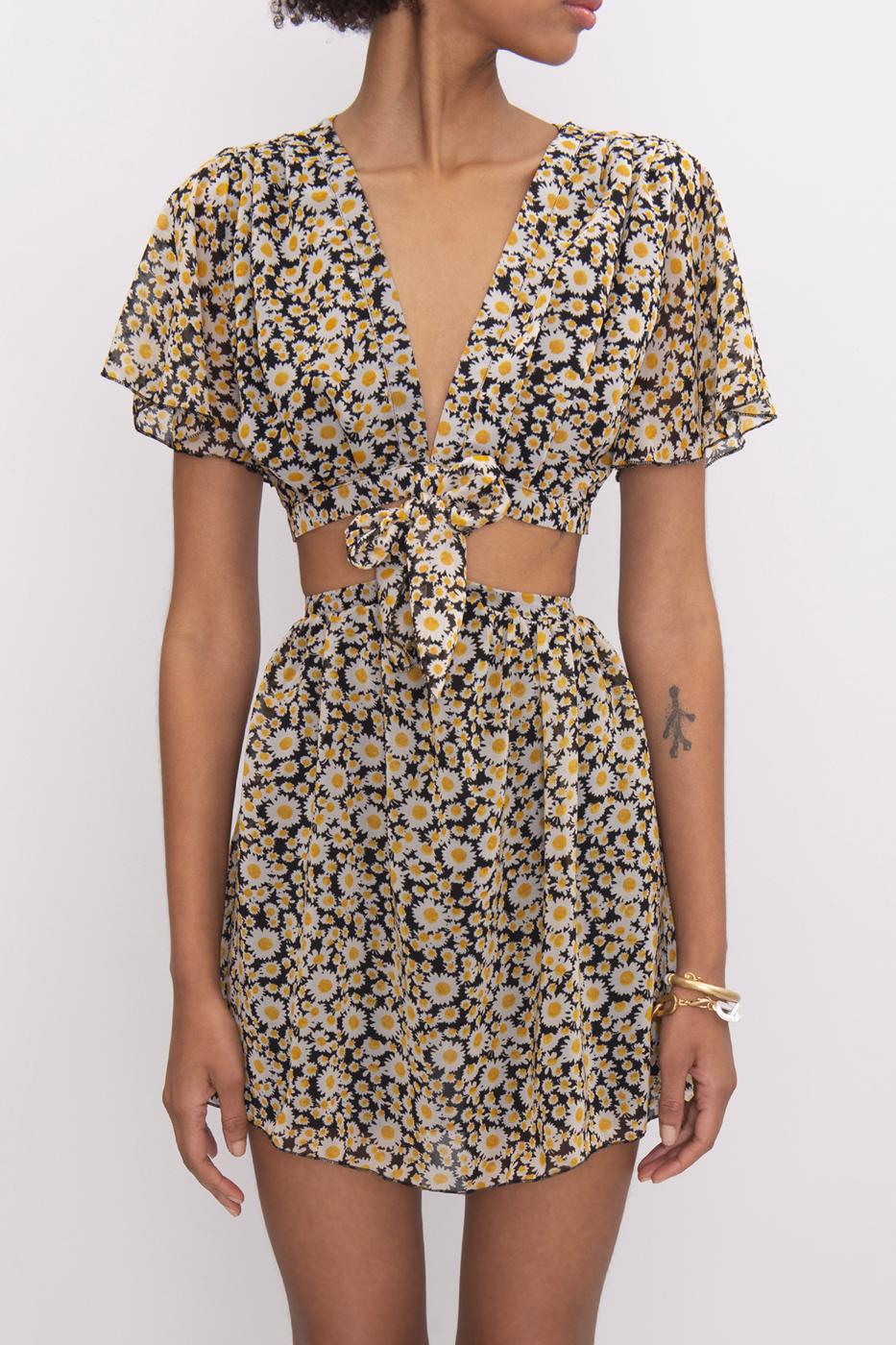 BSL Women Short Sleeve Chiffon Mini Dress - Kirchheim unter Teck
