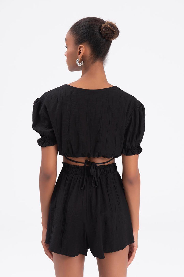 BSL Women Envelope Closure Crop Top - Ocoyoacac