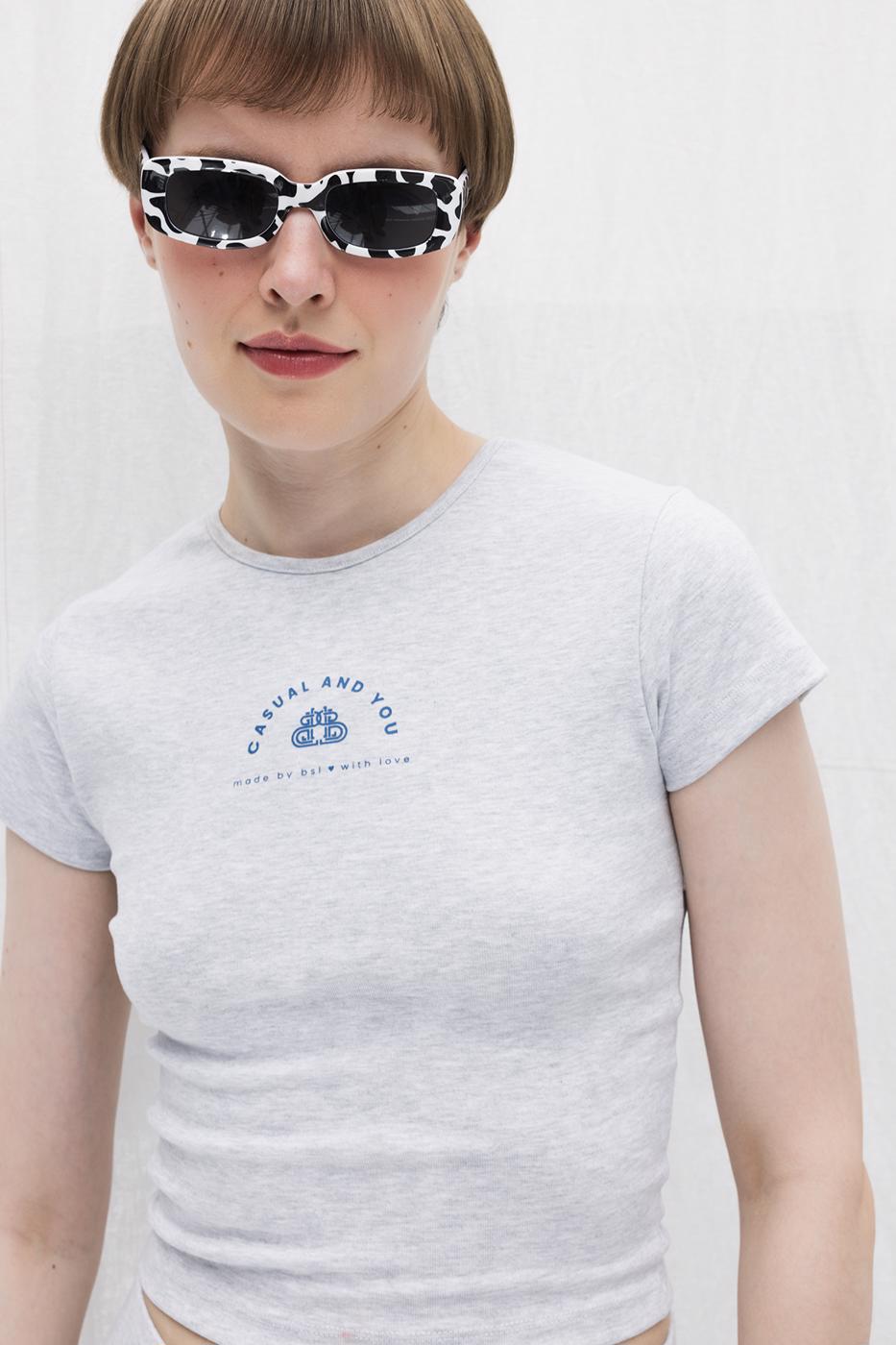 BSL Women Short Sleeve Crew Neck Top - Pinsk