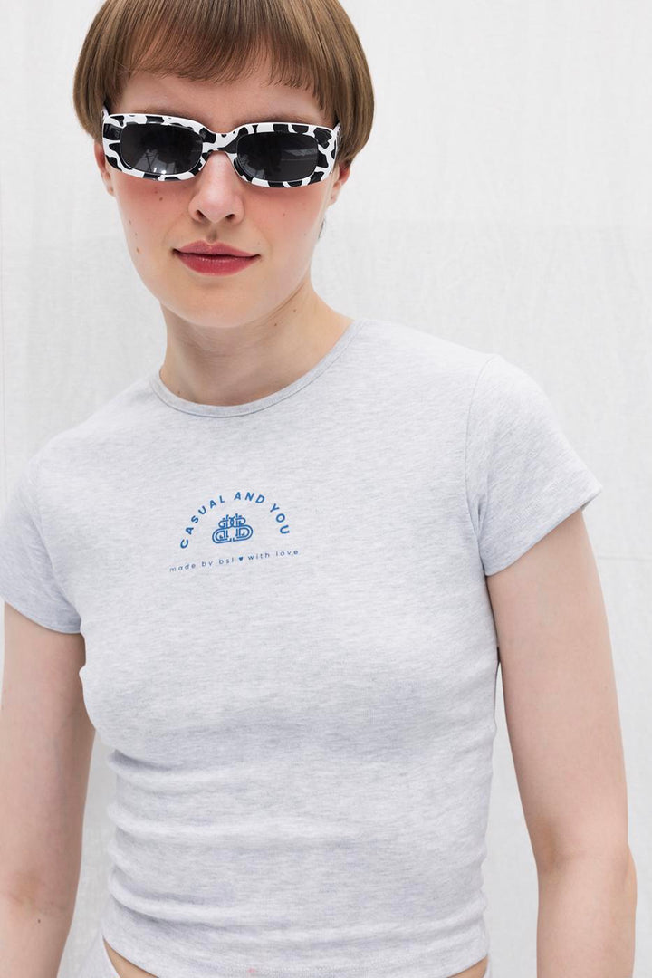 BSL Women Short Sleeve Crew Neck Top - Pinsk