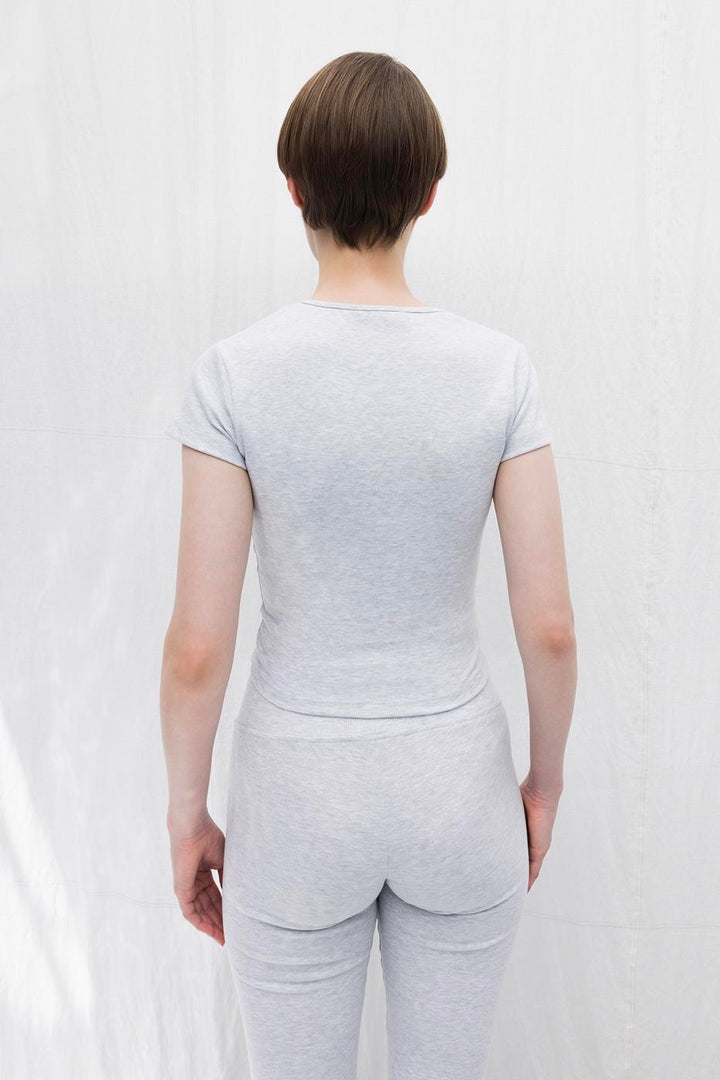 BSL Women Short Sleeve Crew Neck Top - Pinsk