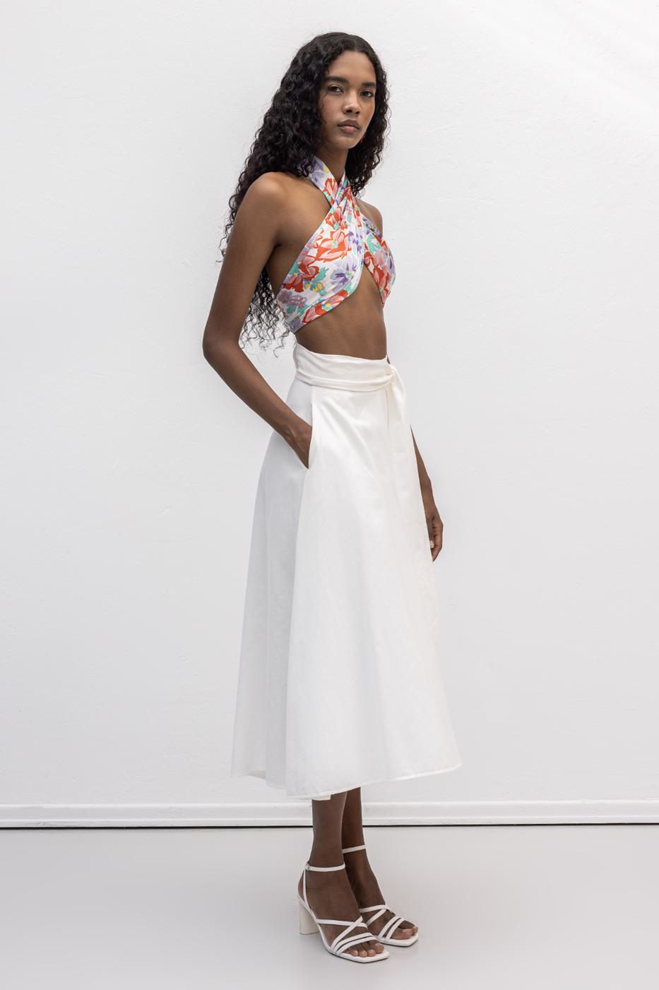 BSL Women Flared Midi Skirt - Fontenay-sous-Bois