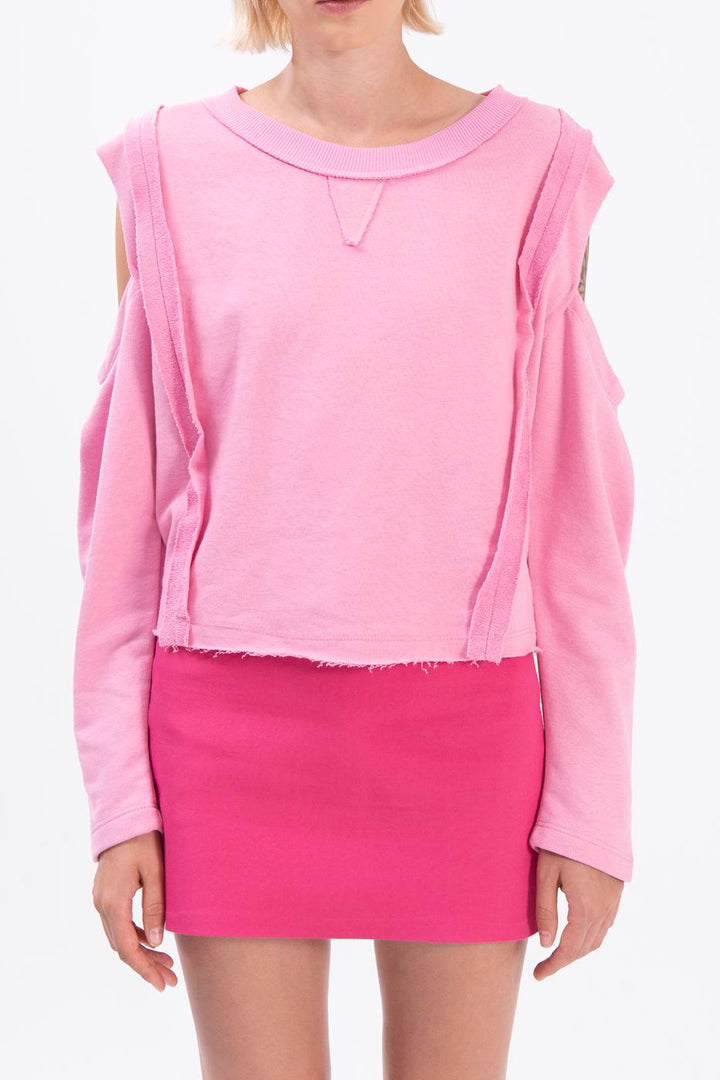 BSL Women Sleeve cut out sweatshirt - Châtelet