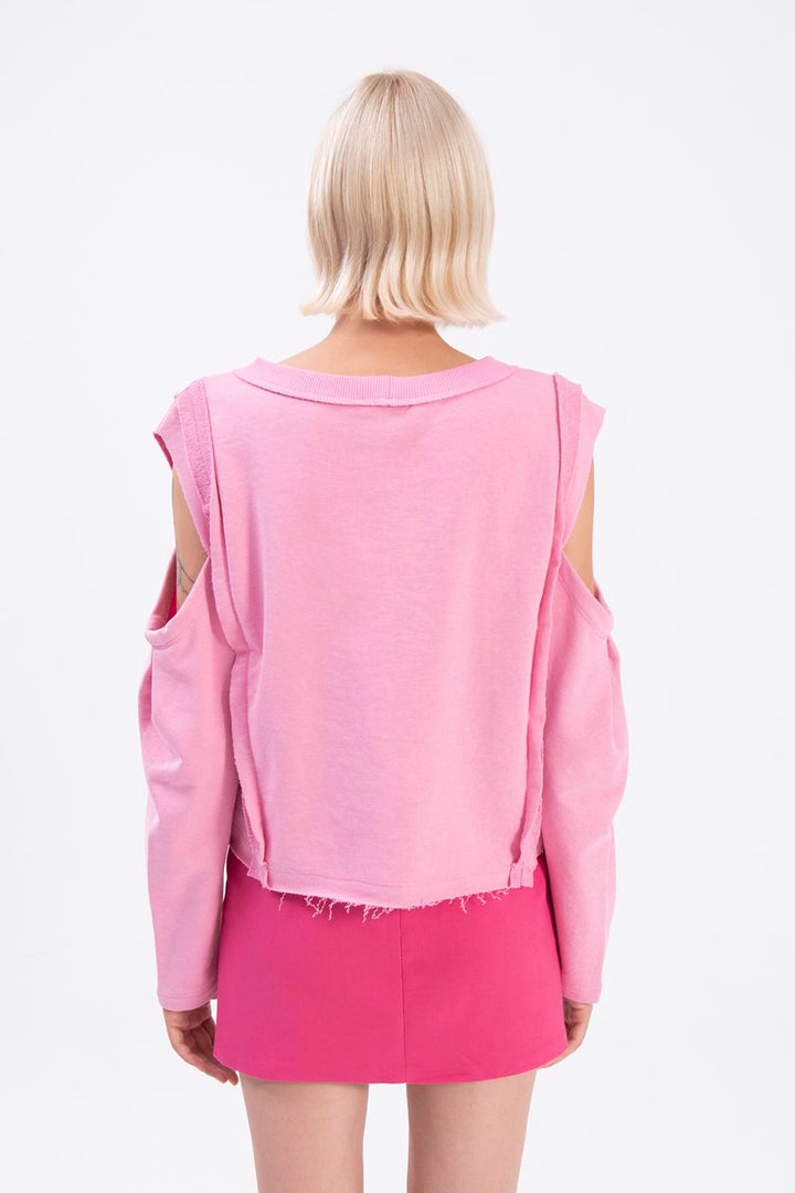 BSL Women Sleeve cut out sweatshirt - Châtelet