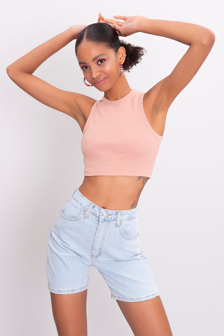 BSL Women Sleeveless Crop Top - Mission