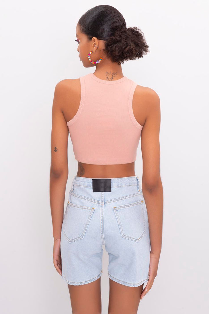 BSL Women Sleeveless Crop Top - Mission