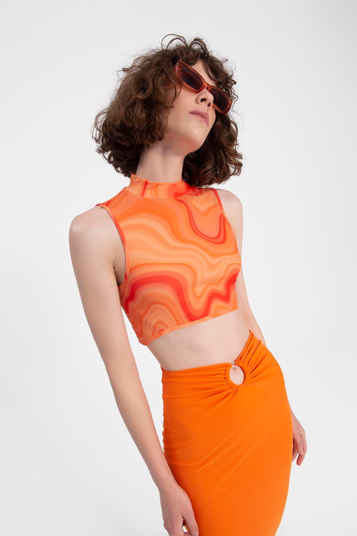BSL Women Sleeveless crop top - Chervonohrad