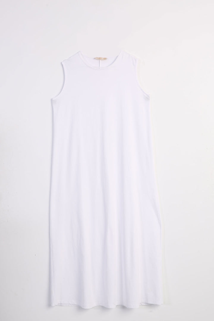 TLD Women Allday White Sleeveless Slip Dress - Kansas City