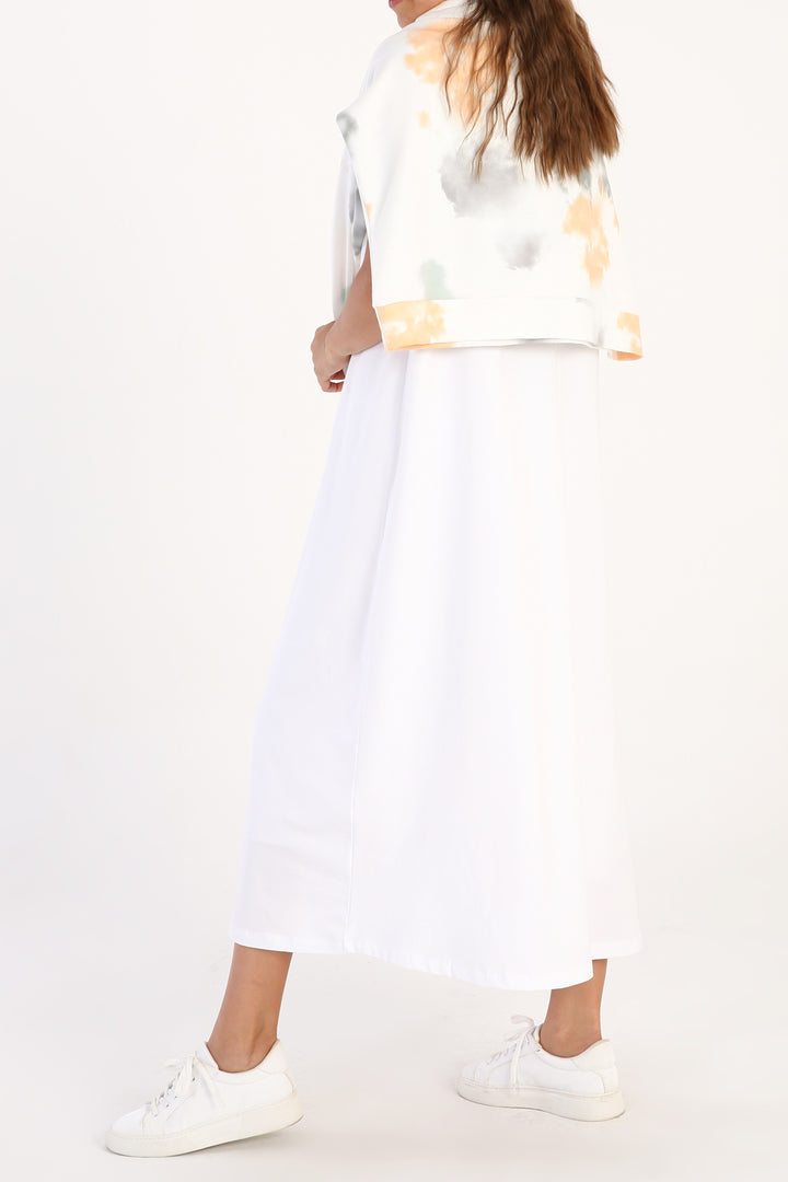 TLD Women Allday White Sleeveless Slip Dress - Kansas City
