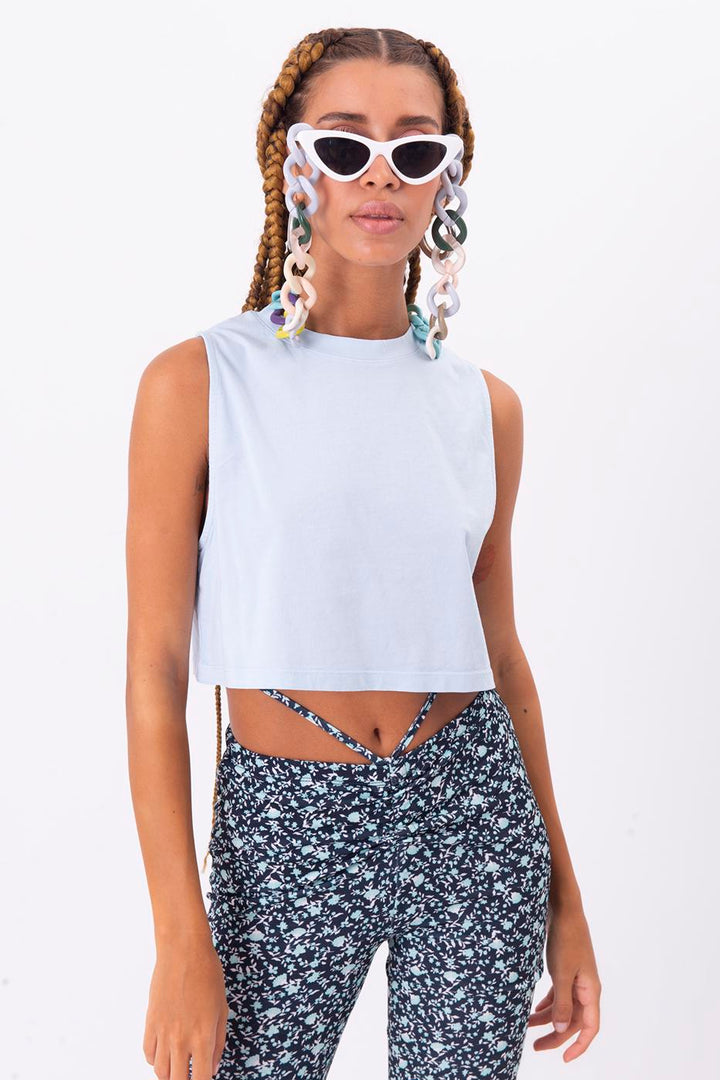 BSL Women Sleeveless Tie Dye T-Shirt - Bayamón