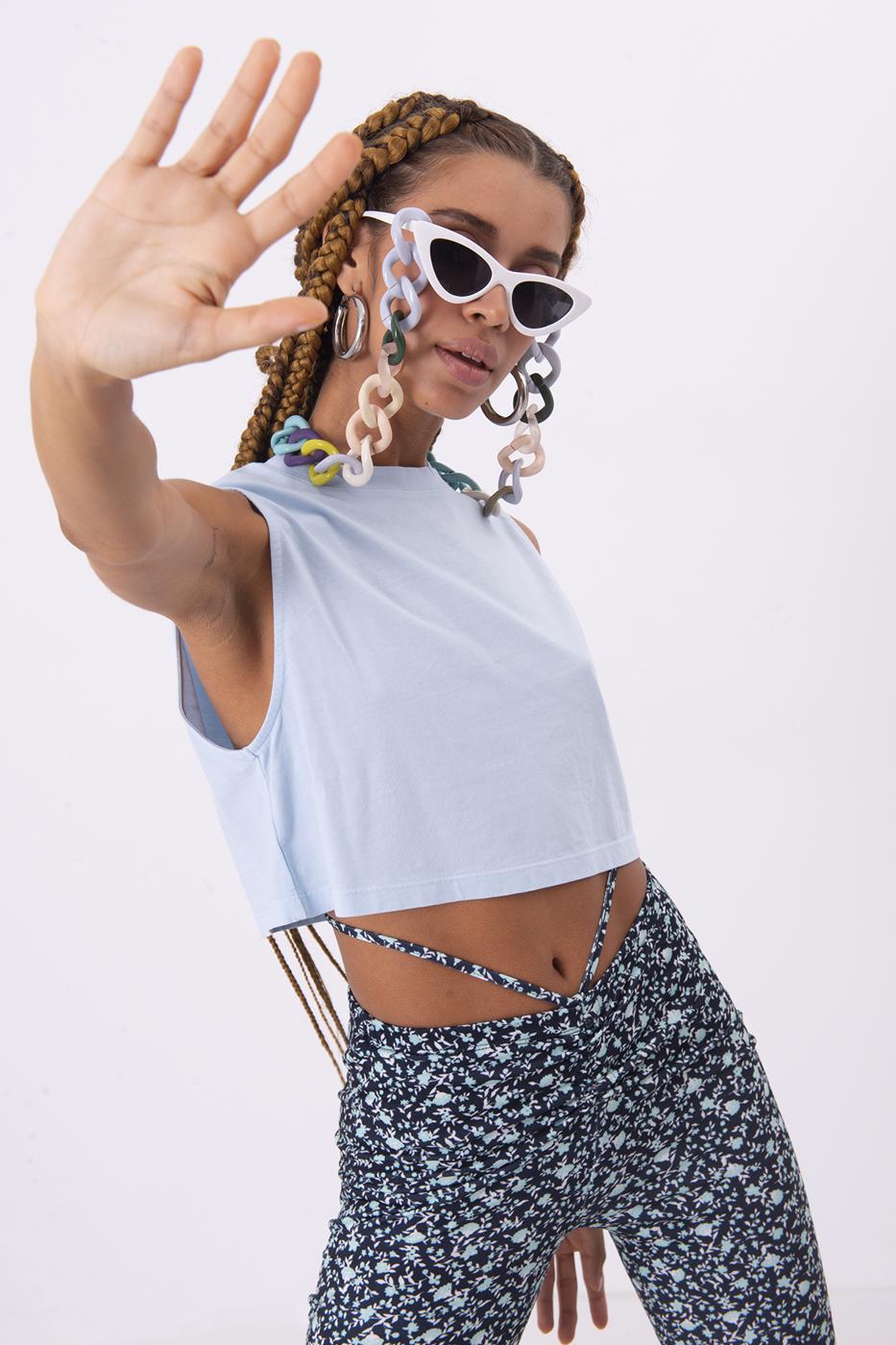 BSL Women Sleeveless Tie Dye T-Shirt - Bayamón
