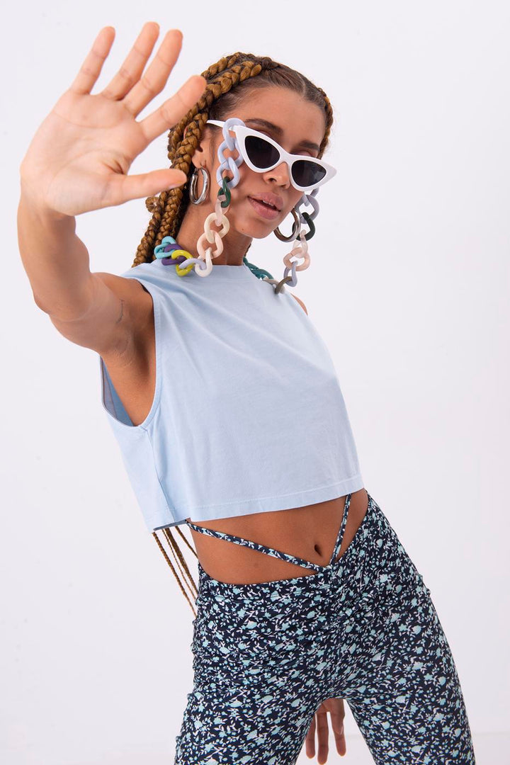 BSL Women Sleeveless Tie Dye T-Shirt - Bayamón