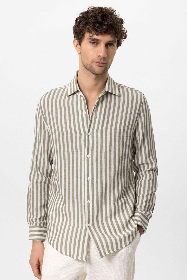 ANT Contrast Striped Men's Shirt - Nueva Rosita