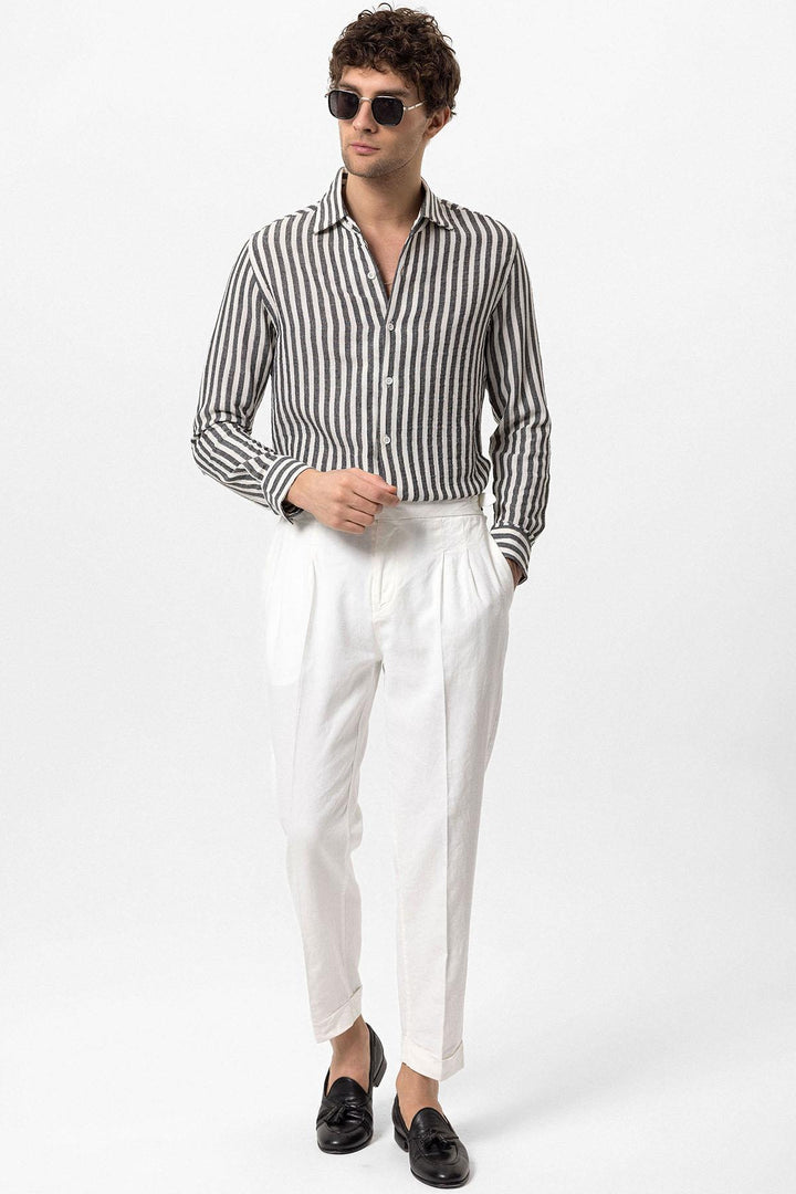 ANT Contrast Striped Men's Shirt - Nola