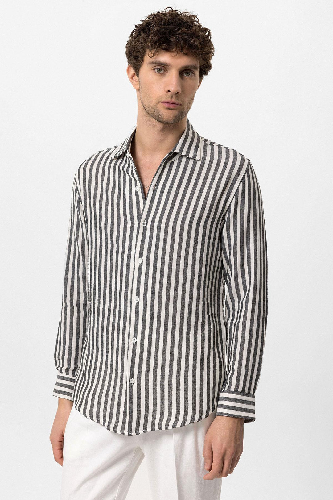 ANT Contrast Striped Men's Shirt - Nola