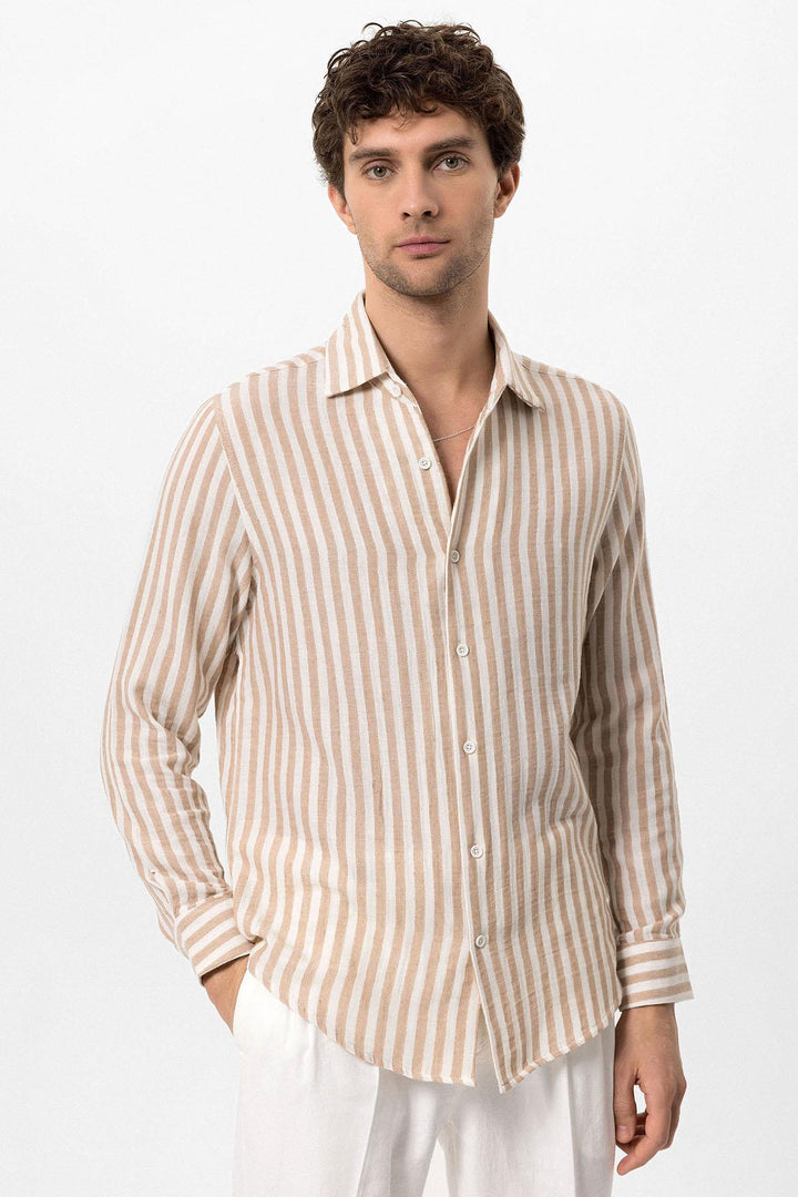 ANT Contrast Striped Men's Shirt - Aalst