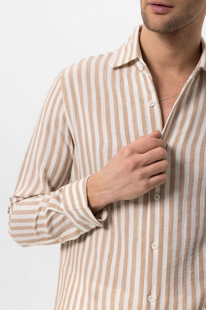 ANT Contrast Striped Men's Shirt - Aalst