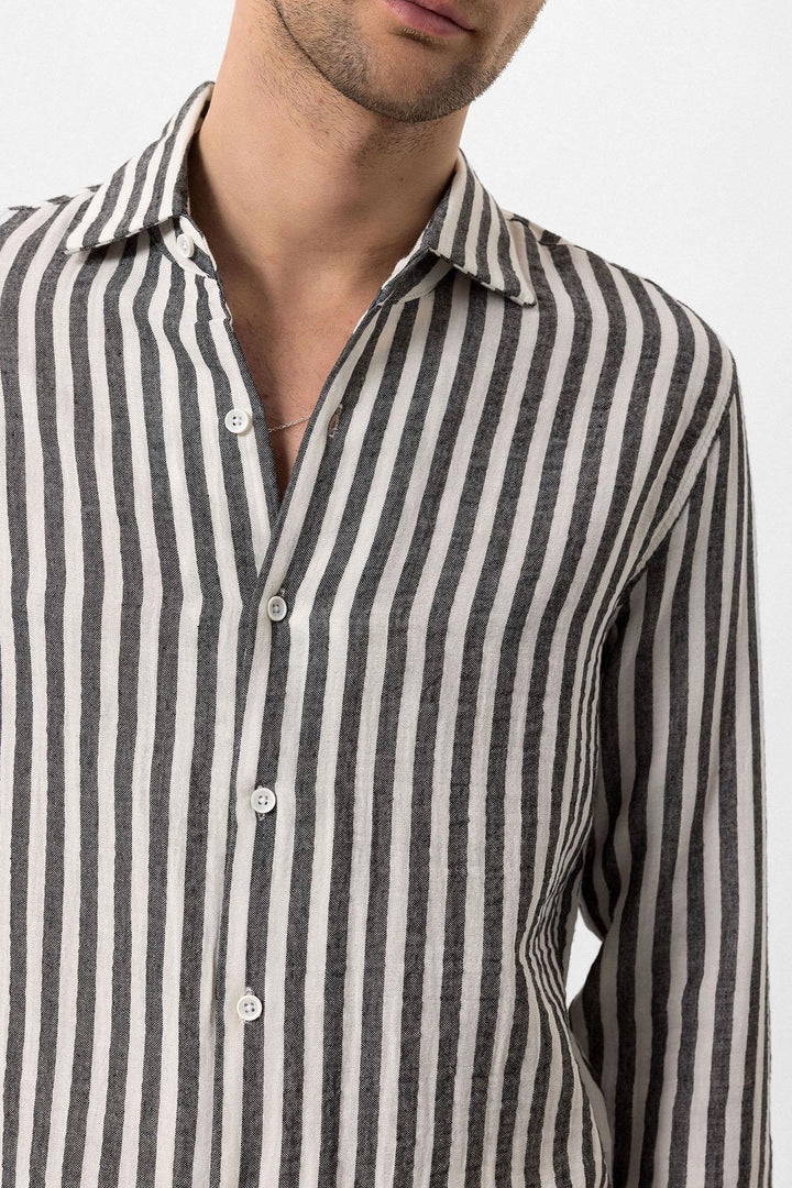 ANT Contrast Striped Men's Shirt - Nola