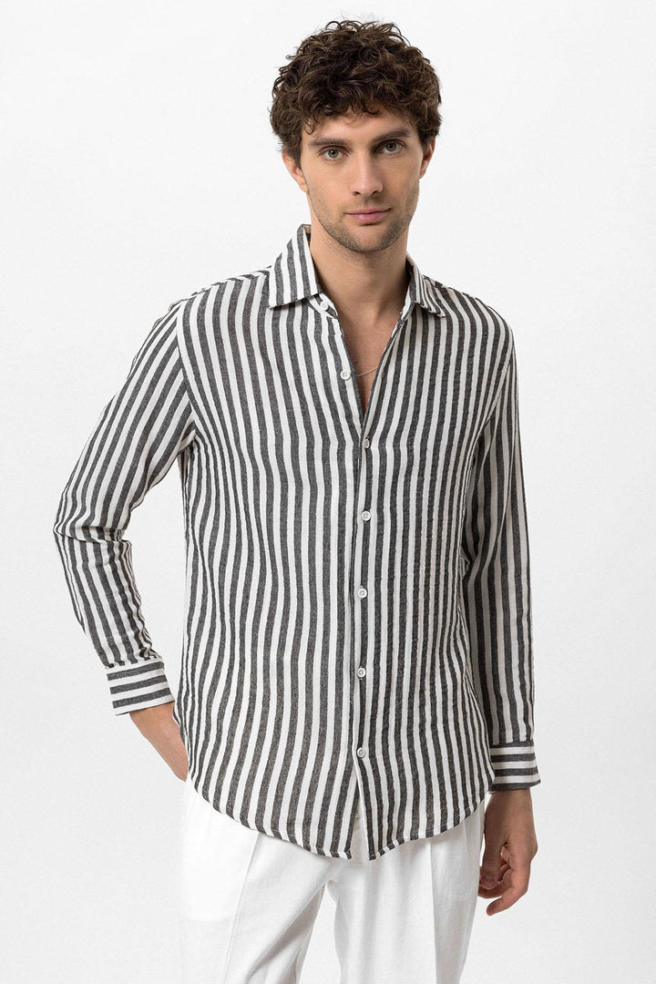 ANT Contrast Striped Men's Shirt - Nola