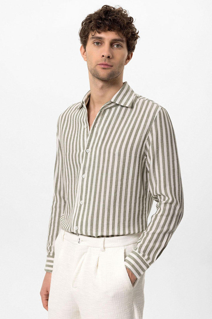 ANT Contrast Striped Men's Shirt - Nueva Rosita