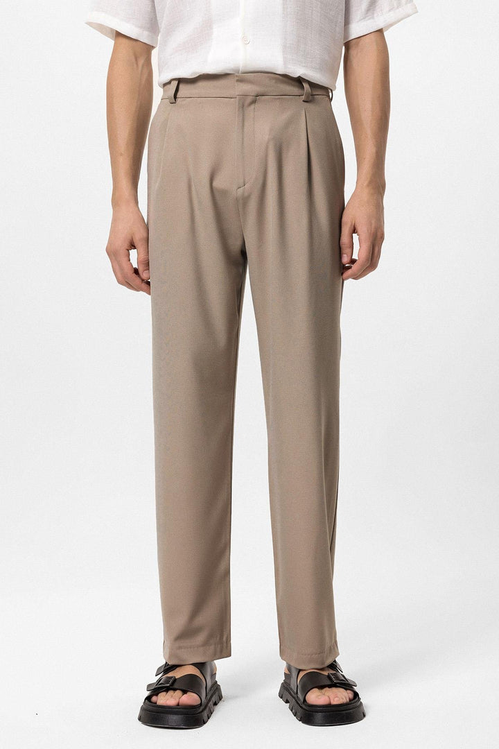 ANT Antioch Village Beige High Waist Baggy Men's Pants - Tehuacán