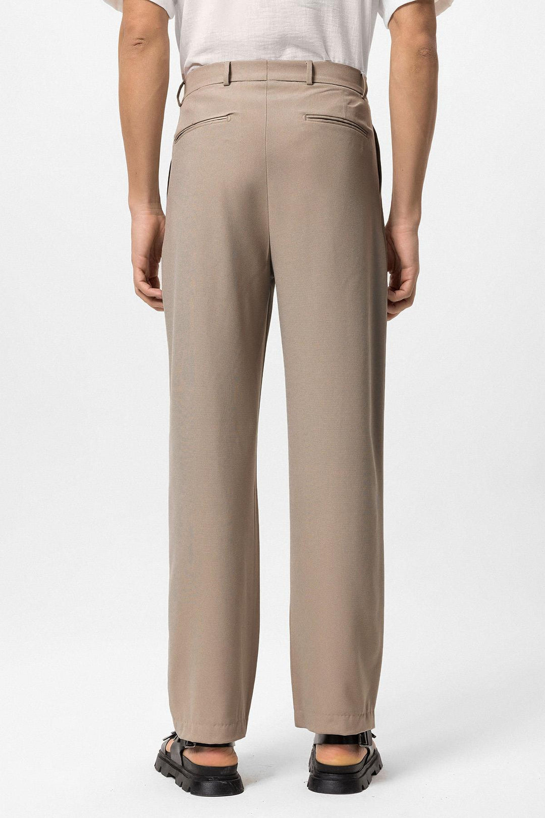 ANT Antioch Village Beige High Waist Baggy Men's Pants - Tehuacán