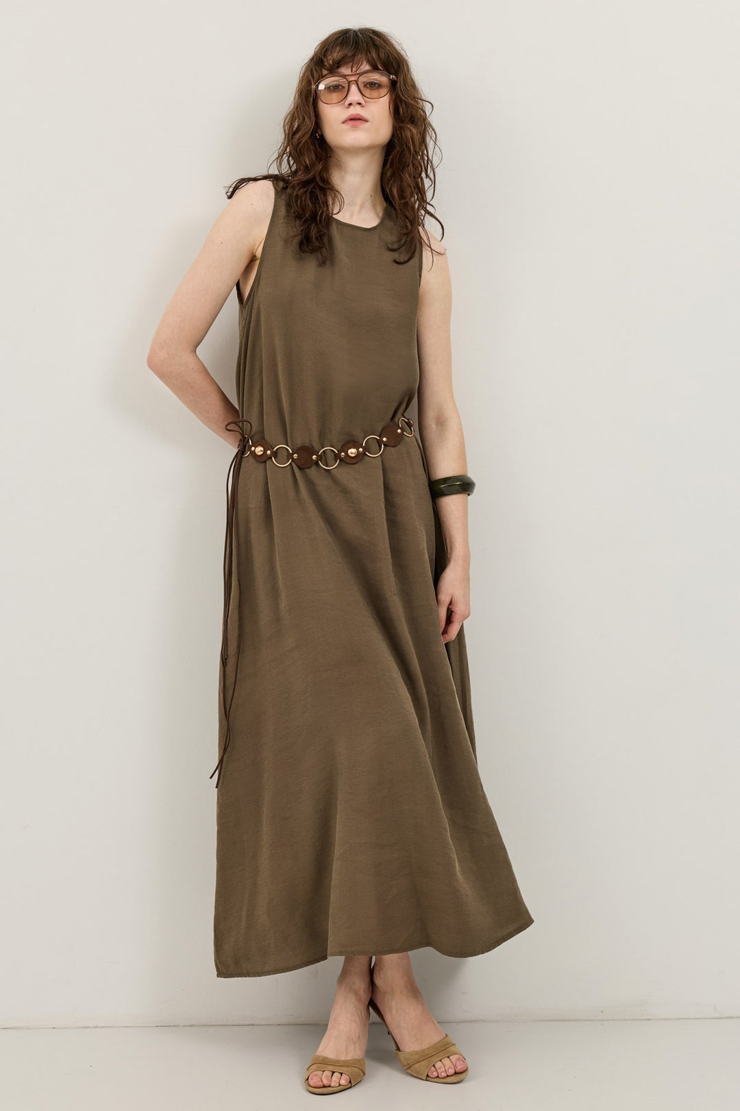 ANT Draped Halter Neck Midi Dress - Monreale