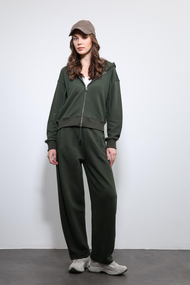 ANT Antioch Village Khaki Hooded Top Tracksuit - Delft