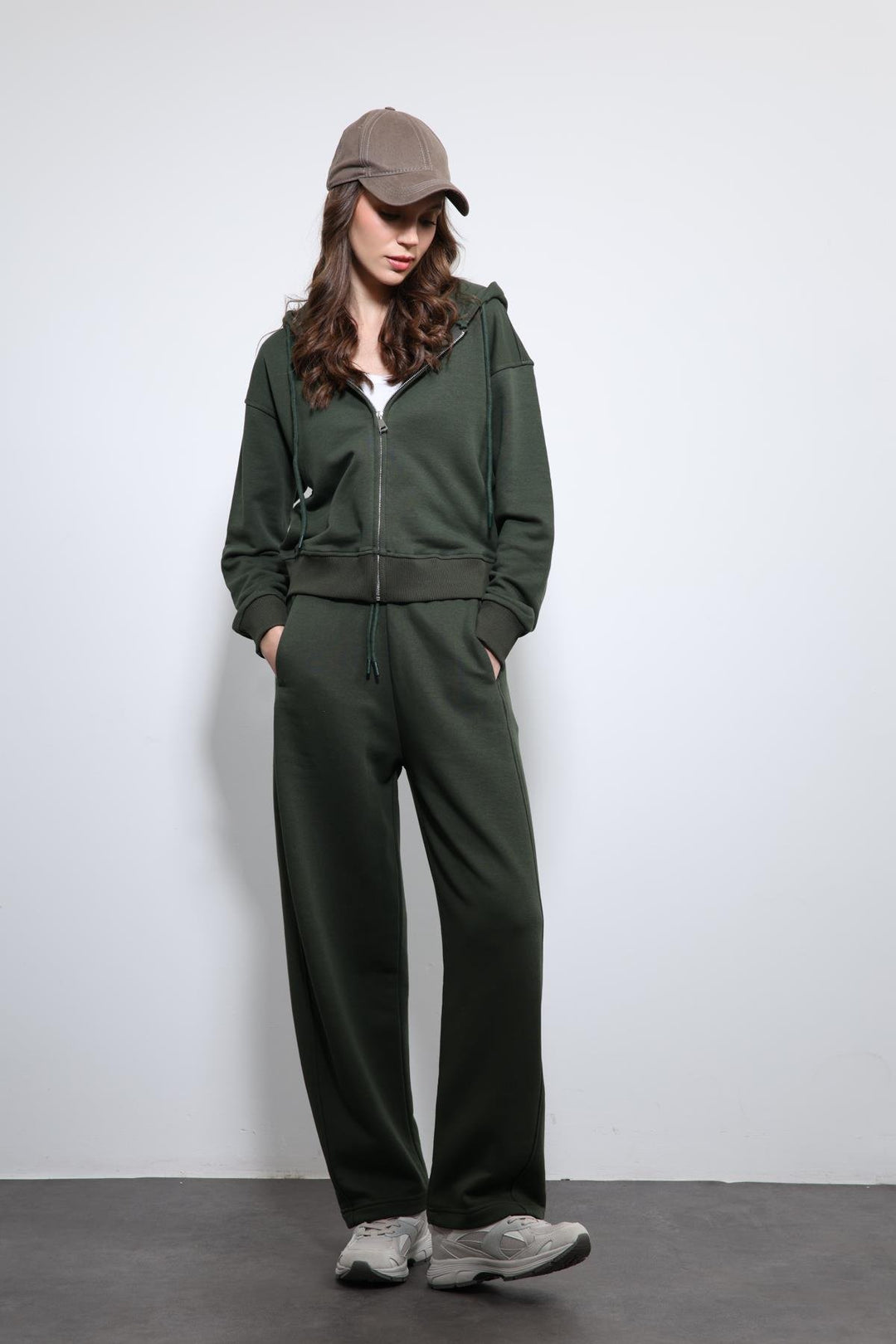 ANT Antioch Village Khaki Hooded Top Tracksuit - Delft