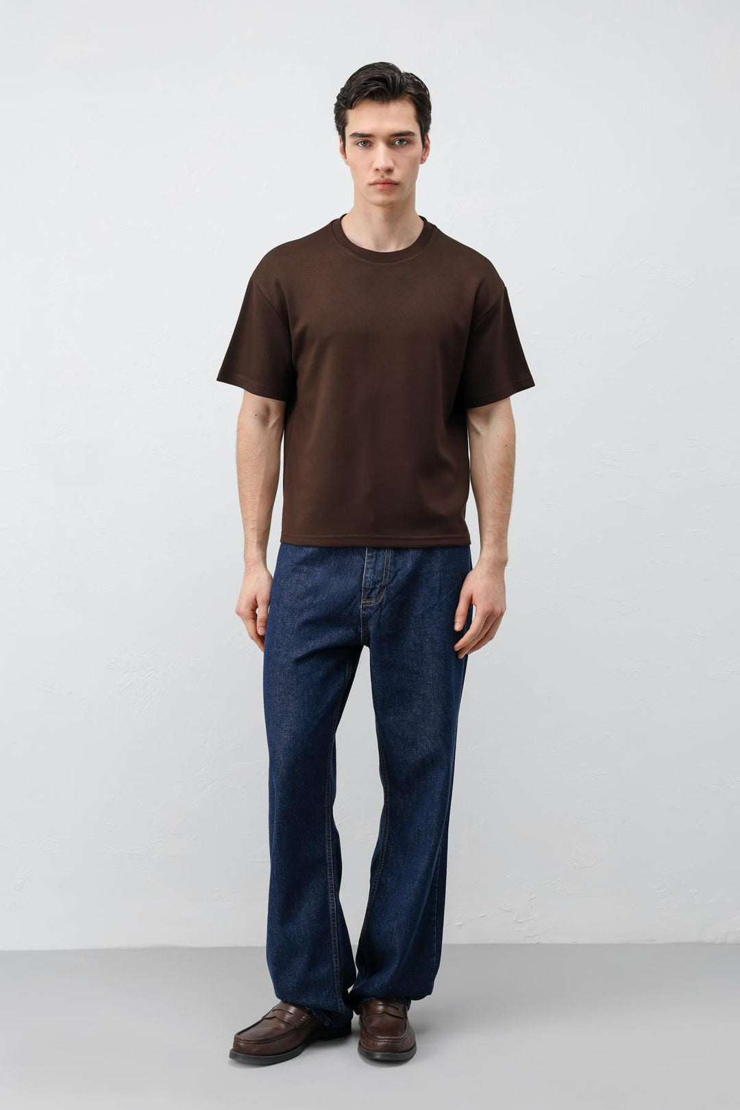 ANT Antioch Koyu Kahve Crop Fit Erkek T-Shirt - Federal Way