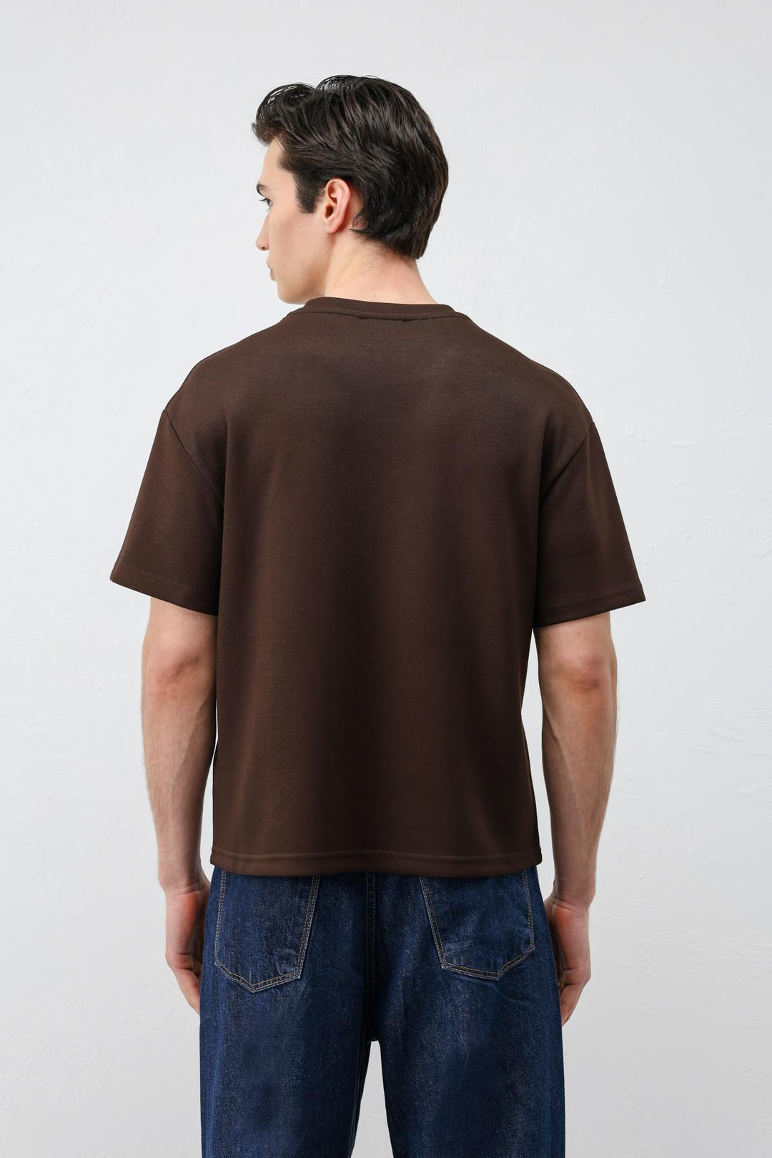 ANT Antioch Koyu Kahve Crop Fit Erkek T-Shirt - Federal Way
