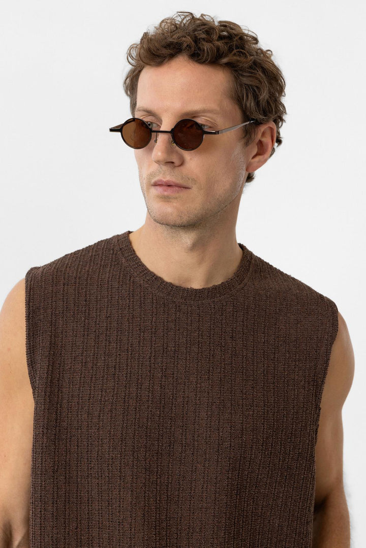 ANT Antioch Village Coffee Textured Men's Tank Top - Kentwood