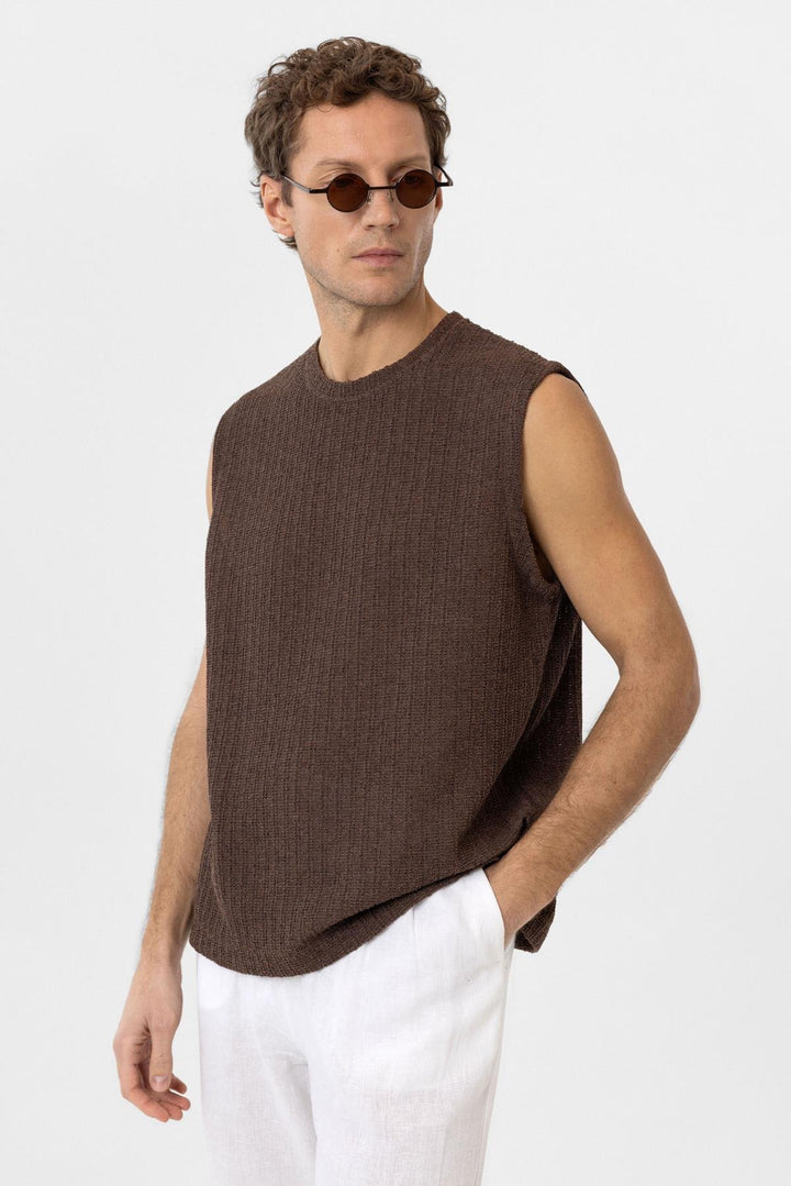 ANT Antioch Village Coffee Textured Men's Tank Top - Kentwood