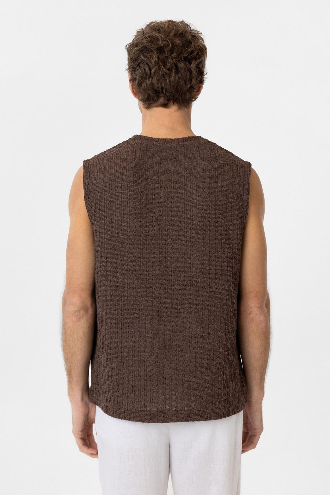 ANT Antioch Village Coffee Textured Men's Tank Top - Kentwood