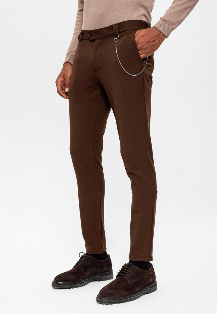 ANT Antioch Village Coffee Men's Slim Fit Fabric Trousers - Palma