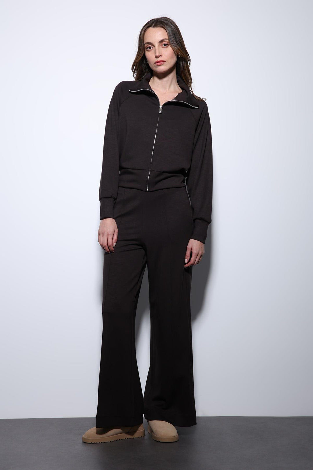 ANT Antioch Koyu Kahve Fermuarlı Kadın Eşofman Takım - Schertz