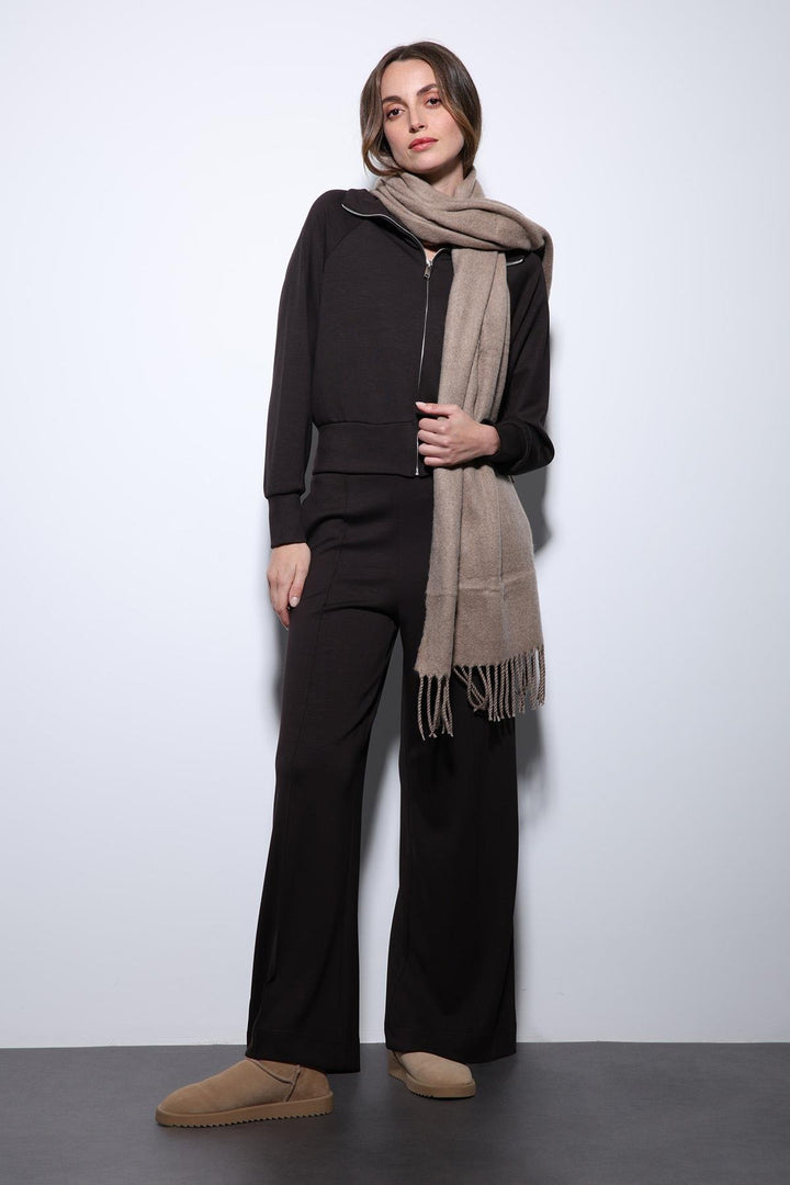 ANT Antioch Koyu Kahve Fermuarlı Kadın Eşofman Takım - Schertz