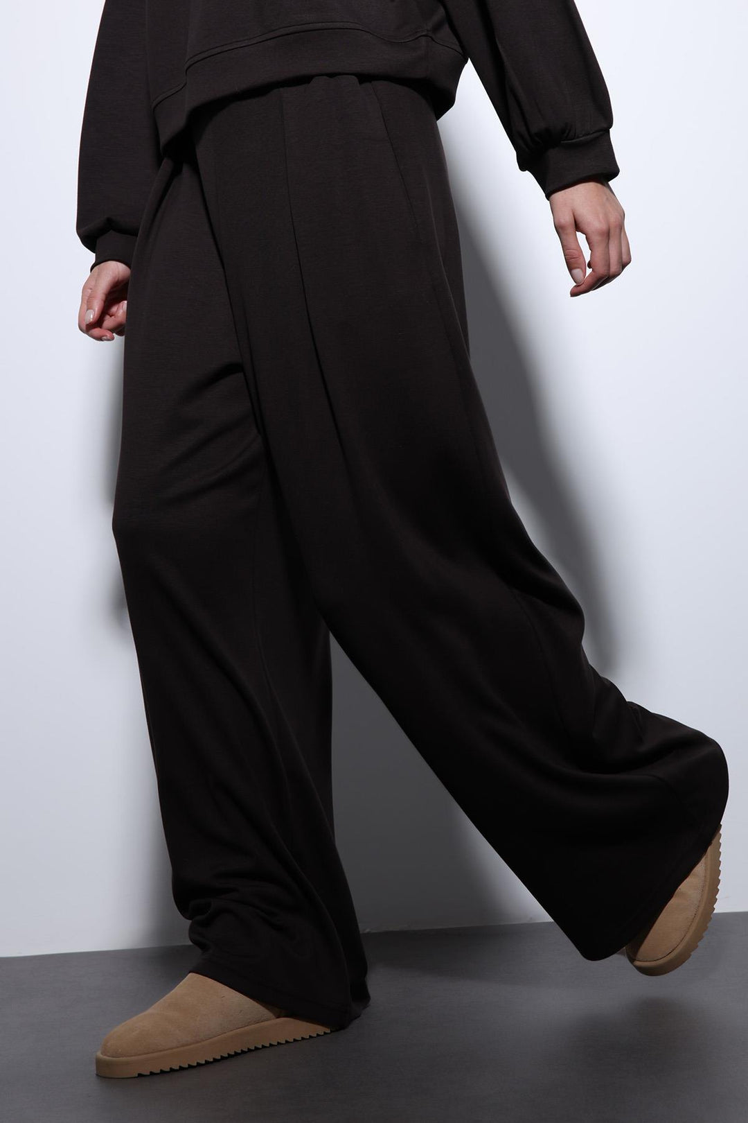 ANT Antioch Village Coffee Wide Leg Relaxed Women's Suit - Pinner