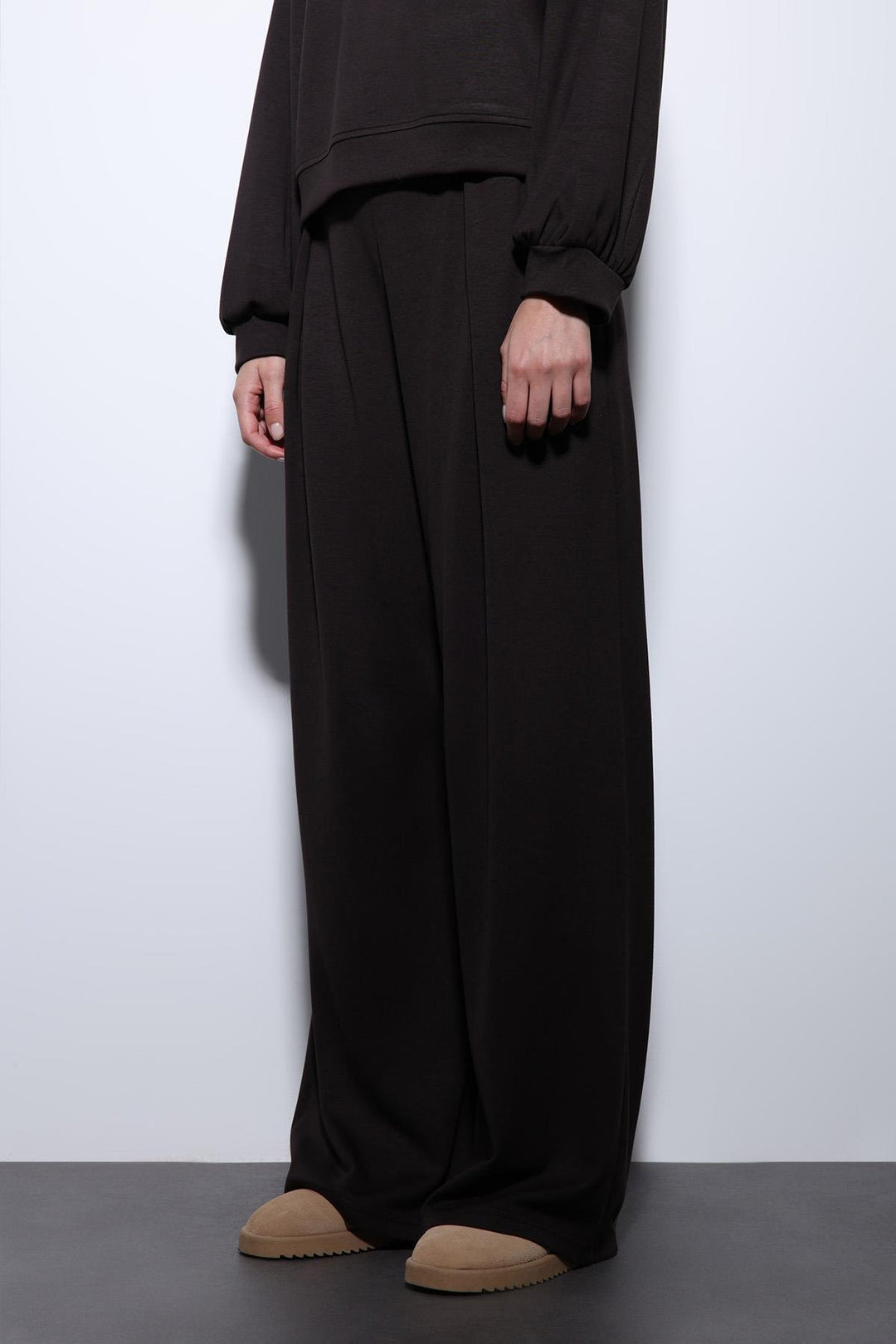 ANT Antioch Village Coffee Wide Leg Relaxed Women's Suit - Pinner