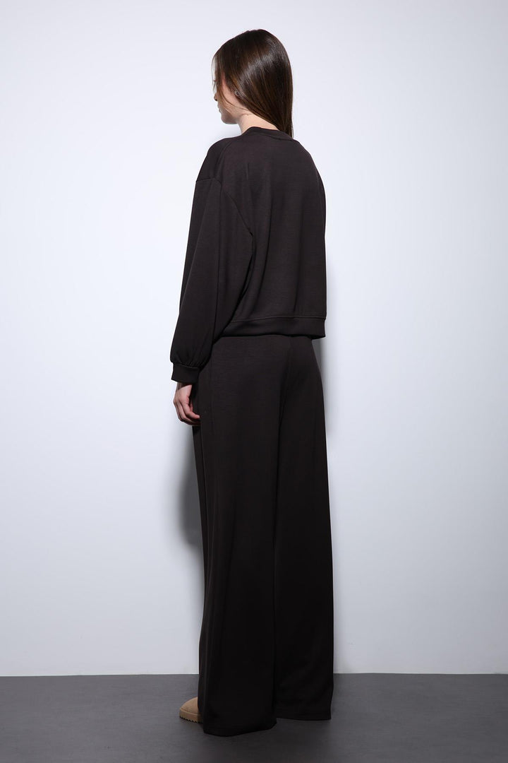 ANT Antioch Village Coffee Wide Leg Relaxed Women's Suit - Pinner