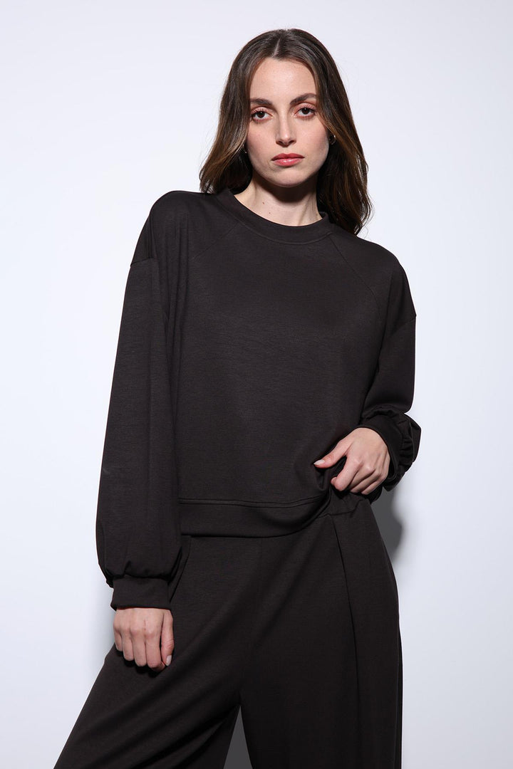 ANT Antioch Village Coffee Wide Leg Relaxed Women's Suit - Pinner