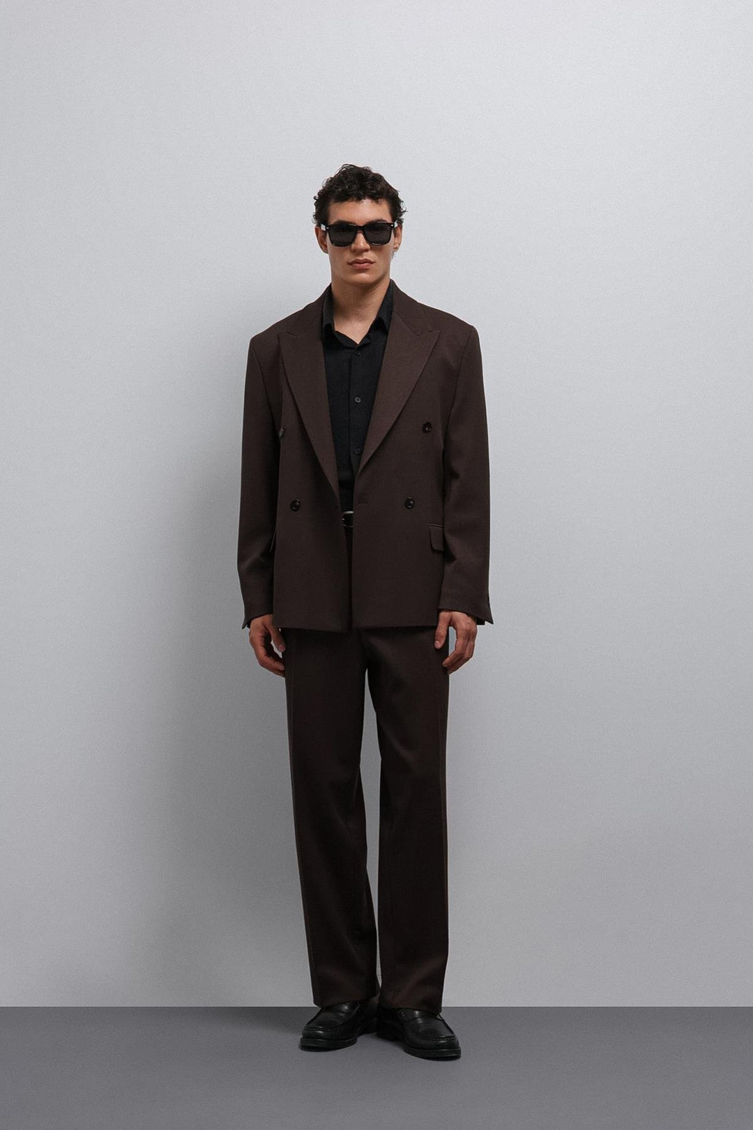 ANT Antioch Village Coffee Relax Fit Baggy Pleated Men's Pants - Fredericksburg