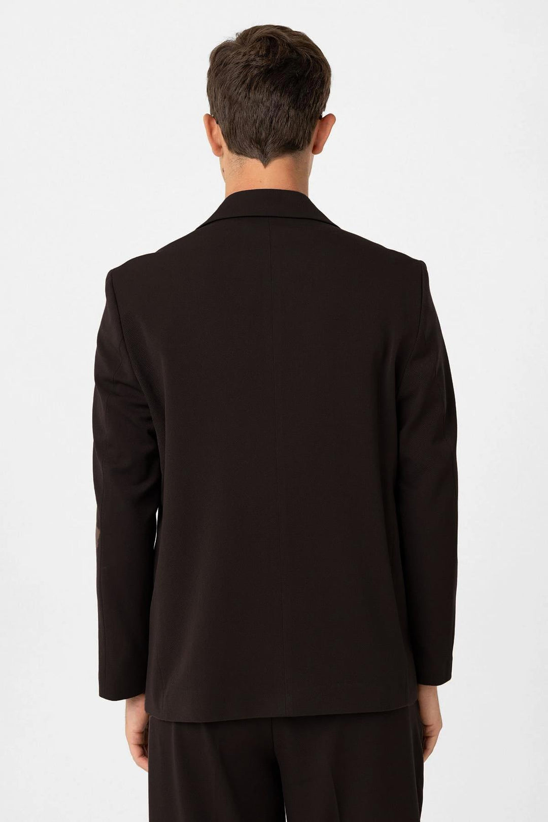 ANT Antioch Koyu Kahve Relax Fit Kruvaze Erkek Blazer Ceket - Pokrovsk