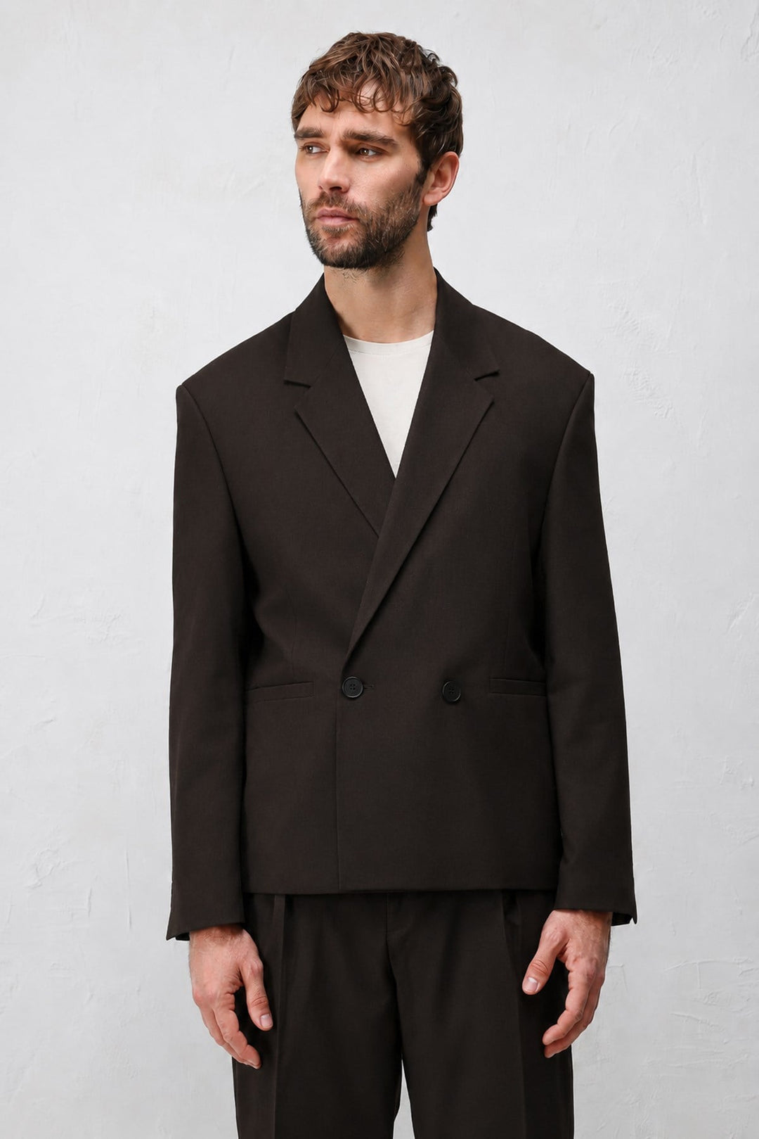 ANT Antioch Koyu Kahve Relaxed Fit Erkek Blazer Ceket - Indio