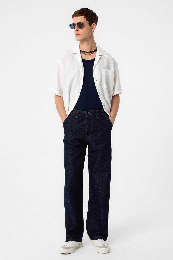 ANT Antioch Village Navy Relaxed Fit Men's Jeans - Mykolaiv