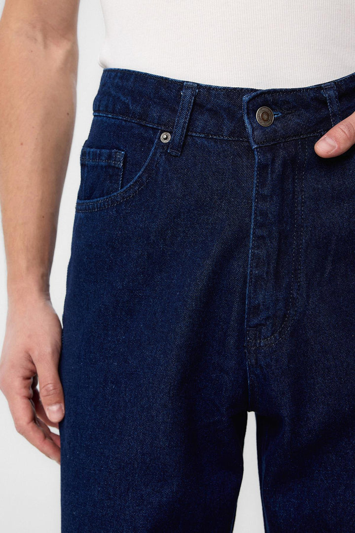 ANT Antioch Village Navy High Waist Relaxed Fit Men's Jeans - Milan