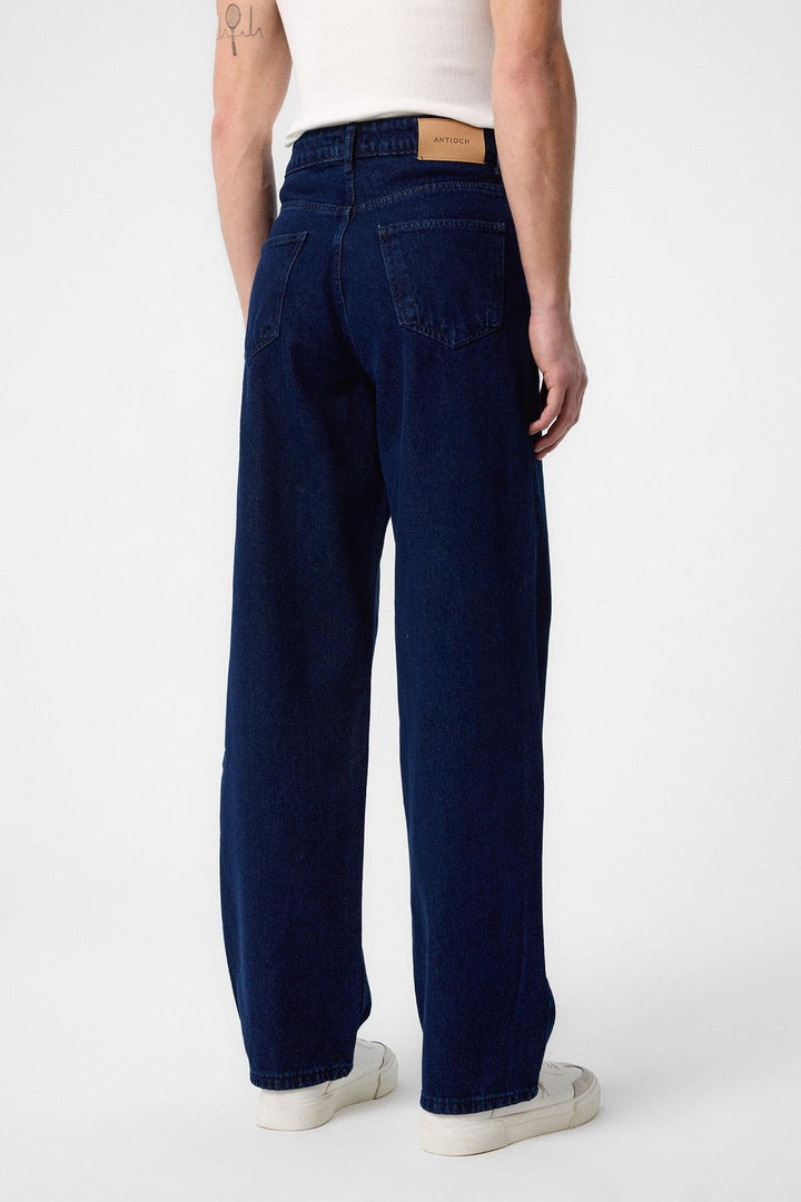 ANT Antioch Village Navy High Waist Relaxed Fit Men's Jeans - Milan
