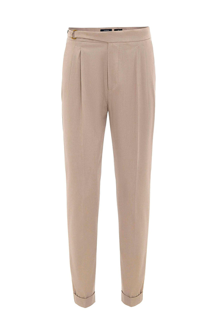 ANT Antioch Village Stone High Waist Buckle Closure Pleated Men's Pants - Norwalk