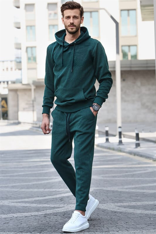 MDX Dark Green Hooded Basic Tracksuit 5903 - Löhne