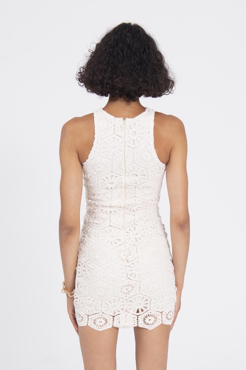 BSL Women Crochet Mini Pencil Dress - Bassano del Grappa
